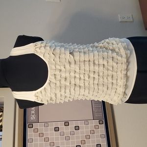 NWY Fun cream sleeveless top